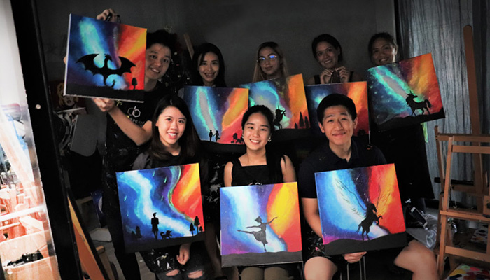 Art & Bonding: Sip Wine and Paint Experience