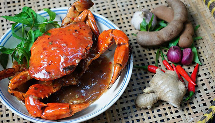 Sweet and Sour Steamed Crab